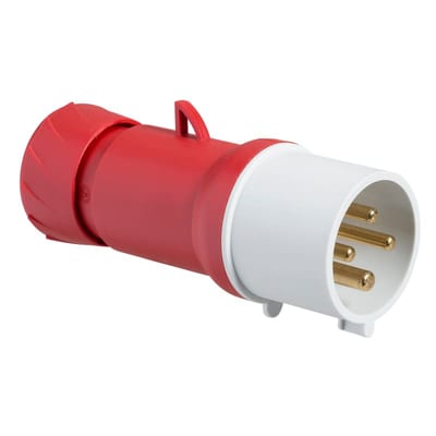 Schneider Electric Wander plug, Mureva PK, 32A, 3P+E, 400V, IP44 PKE32M434