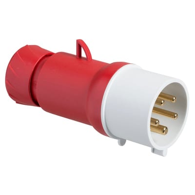 Schneider Electric PratiKa wander plug - straight - 32 A - 3P + N + E - 380...415 V AC - IP44 PKE32M435