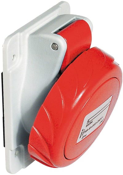 Schneider Electric Socket, Mureva PK, panel-mounted, angled, 32A, 3P+N+E, 400V, IP67 PKF32F735
