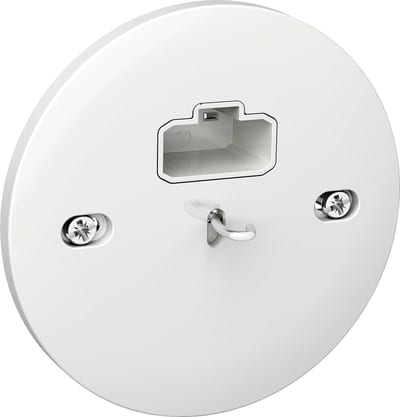 Schneider Electric WDE005101 DCL Ceiling Outlet with Plug, White