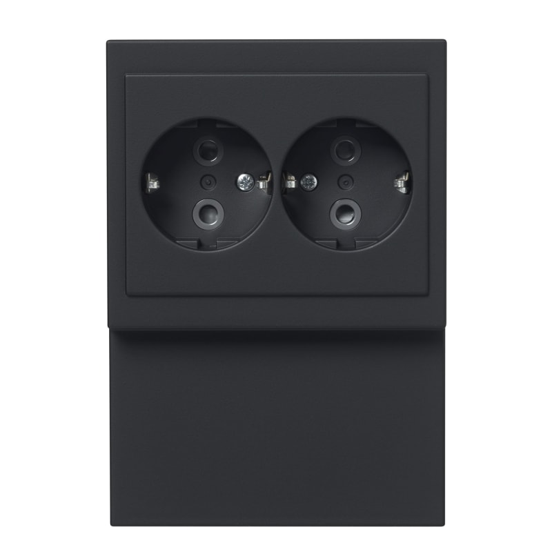 Impressivo Surface Baseb M DBL Socket Black Matte (2TKA00004444)