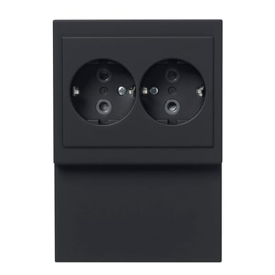 Impressivo Surface Baseb M DBL Socket Black Matte