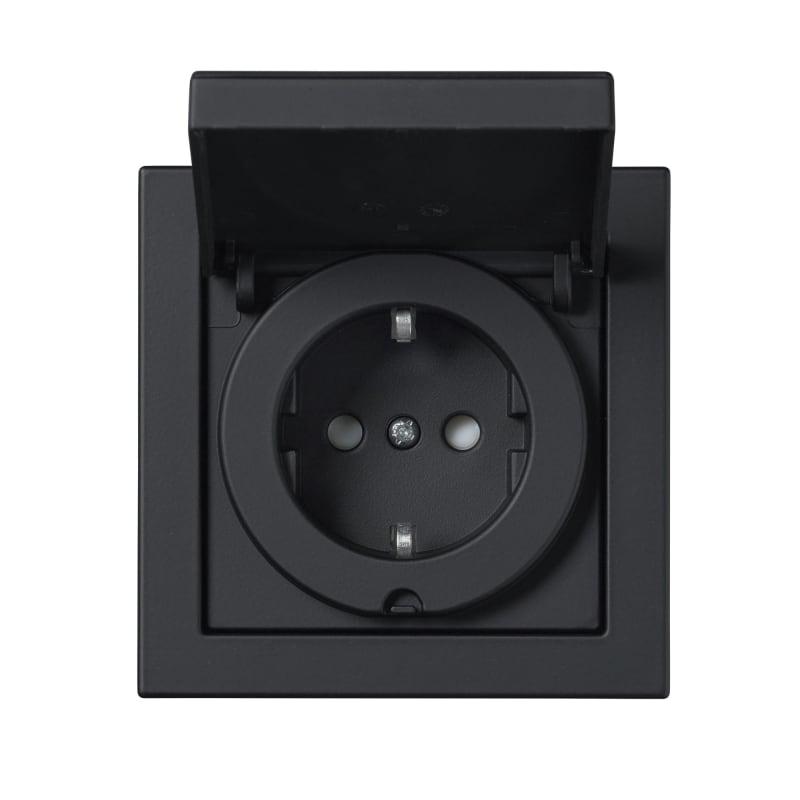 Impressivo In. ENK Socket IP44 Black Matte (2TKA00004464)