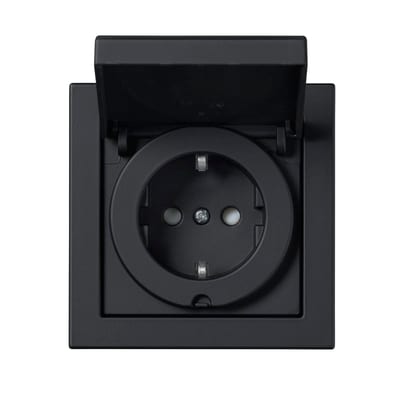 Impressivo In. ENK Socket IP44 Black Matte