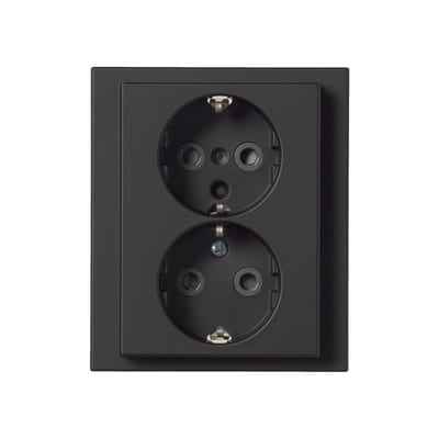 Impressivo In. DBL Socket Black Matte