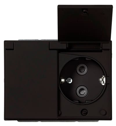 Impressivo In. DBL Socket M Cover IP21 SO