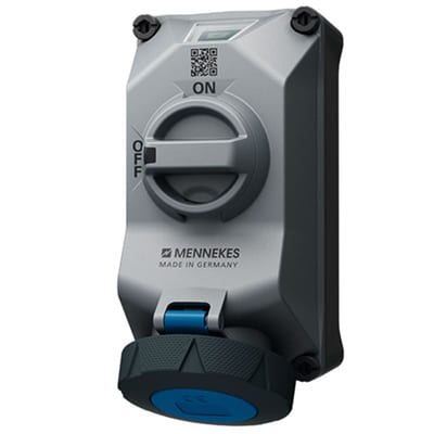Wall outlet DUOi R 232-6 400V IP69