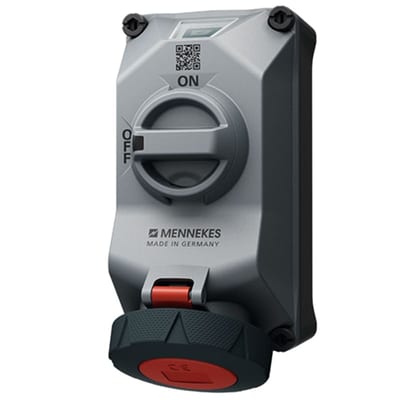 Wall outlet DUOi R 332-6 400V IP69