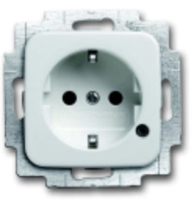 ABB Shuttered. with screwless terminals. DP (2 P + E) with transparent lens. LED colour green. 2CKA002013A5281