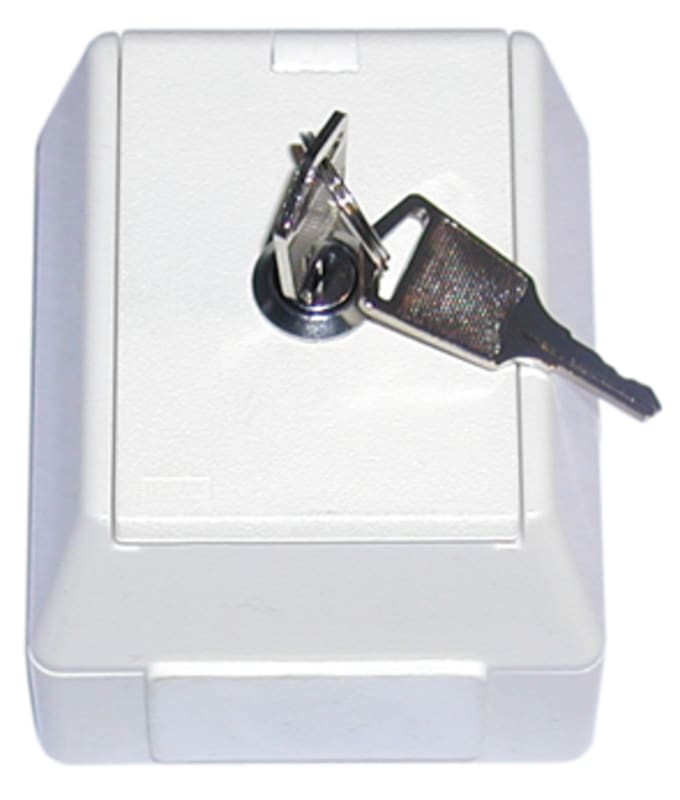 1054 UPT socket with lock POLAR WHITE (EKO04321)
