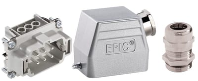 LAPP Kabel EPIC® KIT H-BE 6 SS complete connector kit, aluminium plug case, IP65, with SKINTOP® MS-M 20 x 1.5 cable gland