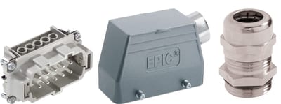 LAPP Kabel EPIC® KIT H-BE 10 SS complete connector kit, aluminium plug case, IP65, with SKINTOP® MS-M 25 x 1.5 cable gland