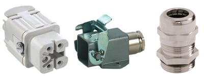 LAPP Kabel EPIC® KIT H-A 4 BS complete connector kit, aluminium socket case, IP65, with SKINTOP® MS-M 20 x 1.5 cable gland