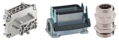 LAPP Kabel EPIC® KIT H-BE 6 complete connector kit, aluminium socket case, IP65, with SKINTOP® MS-M 20 x 1.5 cable gland