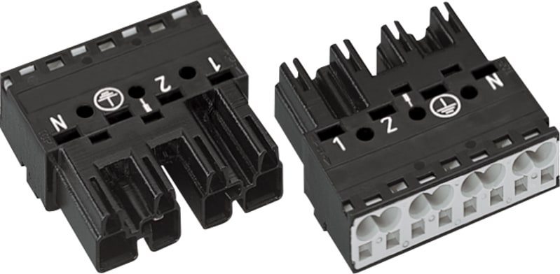 Plug; 4-Pole; Cod. B; gray (770-254)