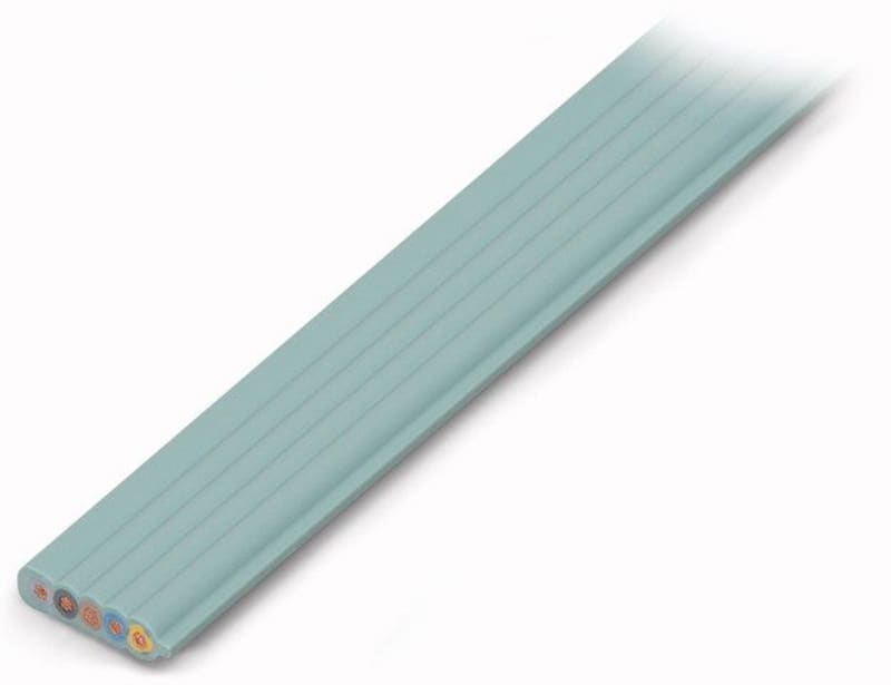 Flat cable; Eca; 5G 2.5 mm²; PVC; 3L + N + PE; 0.6/1 kV; 2,50 mm²; green (897-251)
