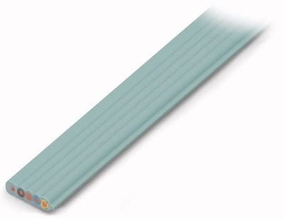 Flat cable; Eca; 5G 2.5 mm²; PVC; 3L + N + PE; 0.6/1 kV; 2,50 mm²; green