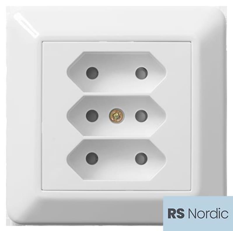 Europlug Flush RS PURE WHITE (EKO30130)