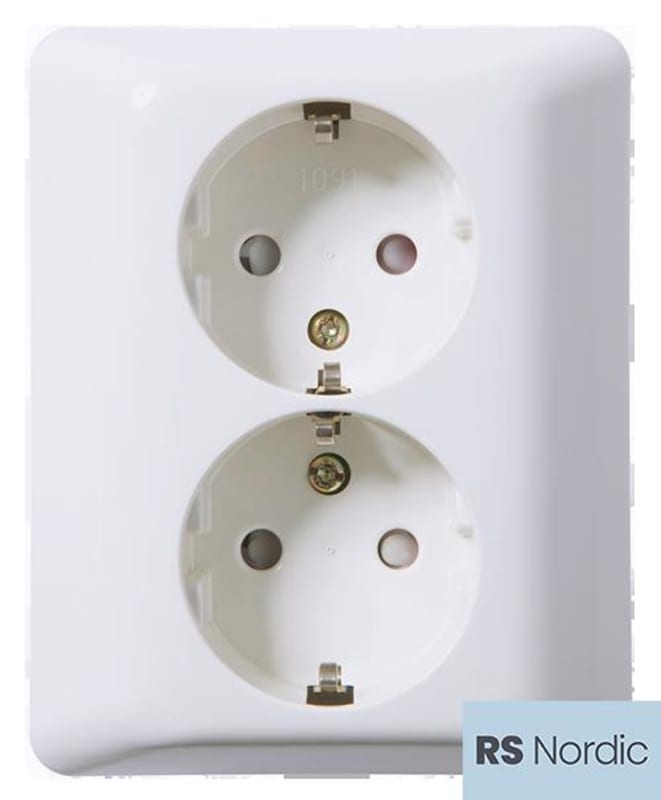 Push-in Clamp Plug Flush RS PURE WHITE (EKO07362)