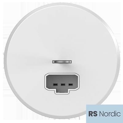 DCL Ceiling Outlet, Flush, RS, PURE WHITE
