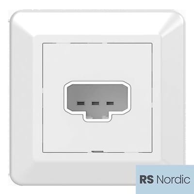 DCL walloutlet H Flush RS PURE WHITE