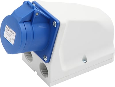 SOCKET. WALL-Mounted 316-9 230V IP44