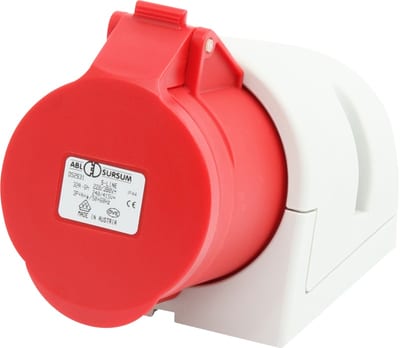 SOCKET. WALL-Mounted 432-6 400V IP44