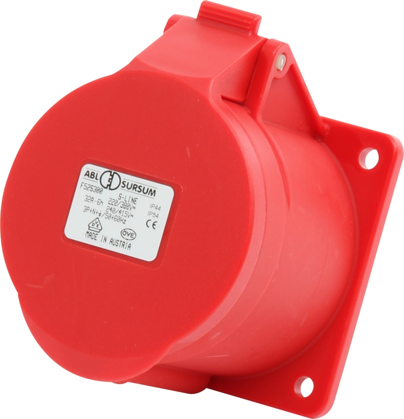 Socket.Recessed R 432-6 400V IP44 (D51S32)