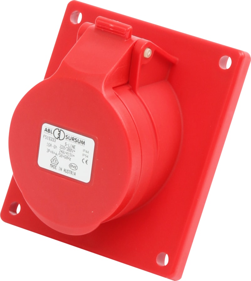 Socket.Recessed S 416-6 400V IP44 (D52S31)
