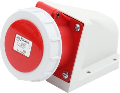 Socket WALL-Mounted 416-6 400V IP67