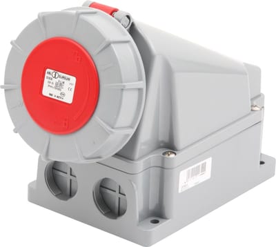 Socket WALL-Mounted 463-6 400V IP67