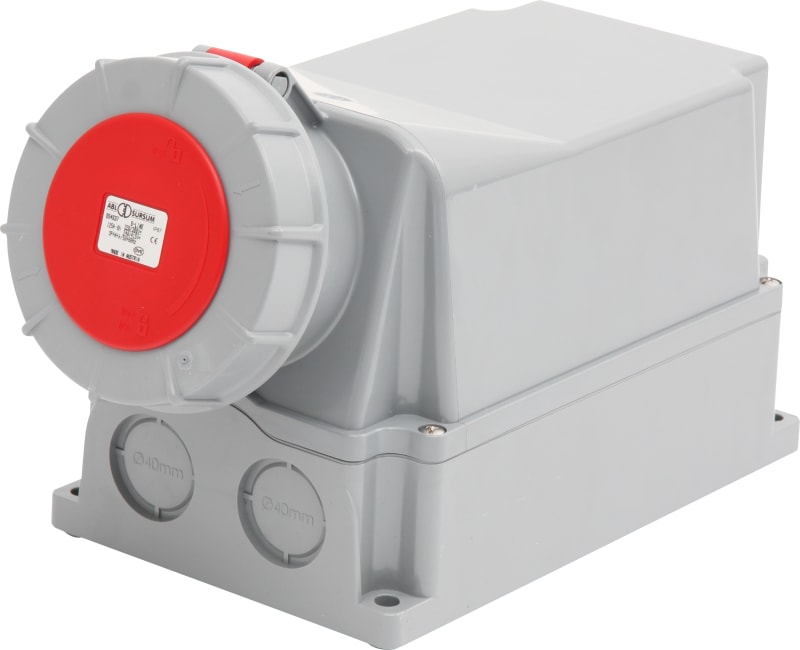 El-bjørn Wall-Mounted Industrial Socket 4125-6 125 A 400 V IP67 (1540525)