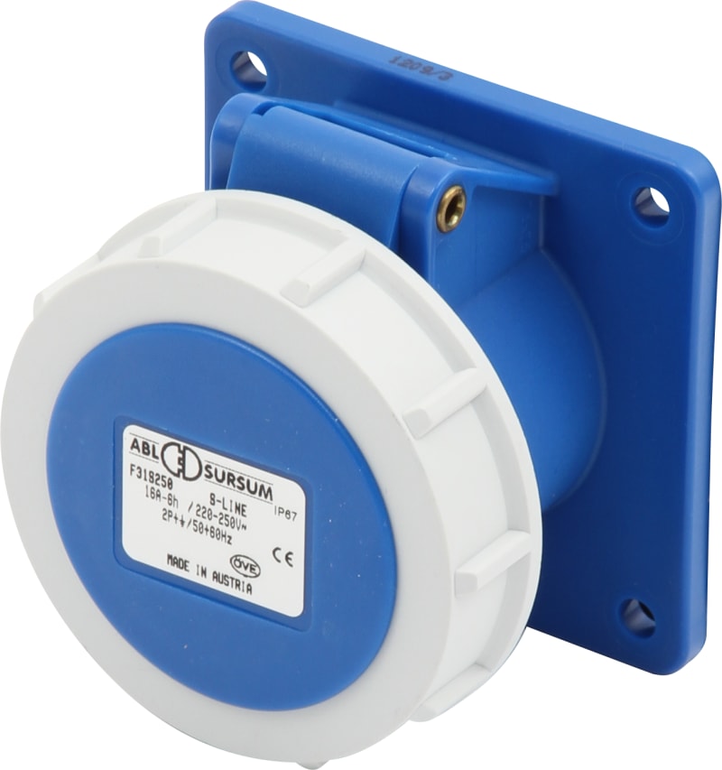Socket RECESSED R216-6 SF230V IP67 (F31S250)