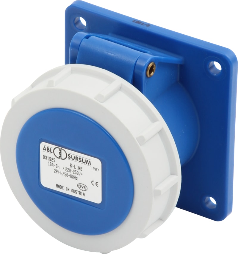 Socket RECESSED R216-6 LF230V IP67 (F31S252)