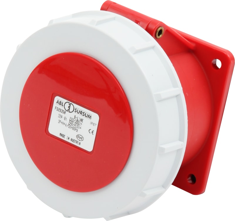 Socket RECESSED R432-6 400V IP67 (F52S350)