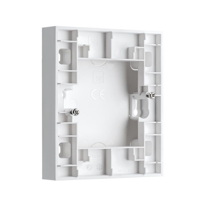 WALL-Mounted Cover Doubleplug White (78570)