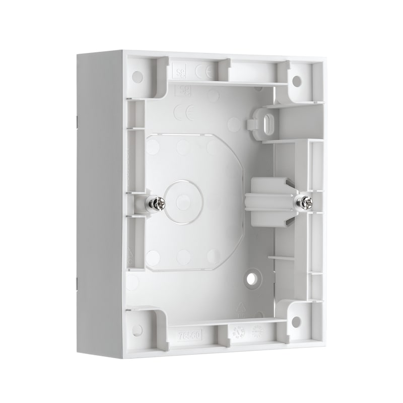 WALL-Mounted Cover 1,5 Socket White (78560)