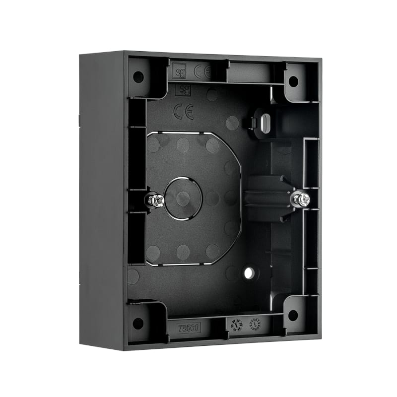 WALL-Mounted Cover 1,5 Socket Black (78561)