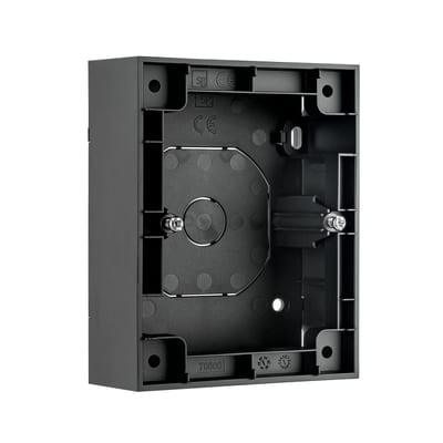 WALL-Mounted Cover 1,5 Socket Black
