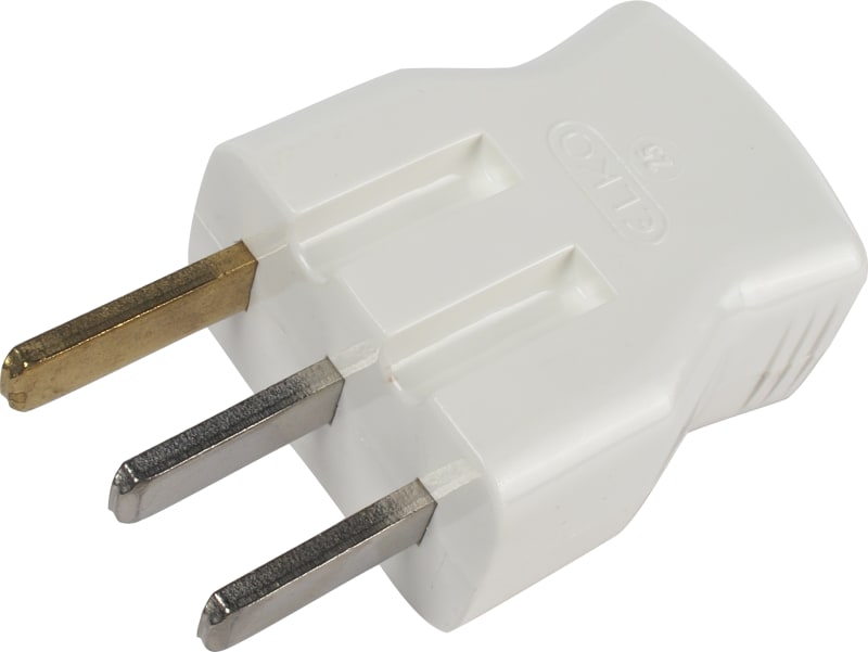 Plug 25/2+J Flat Plug 25 WHITE (EKO03910)