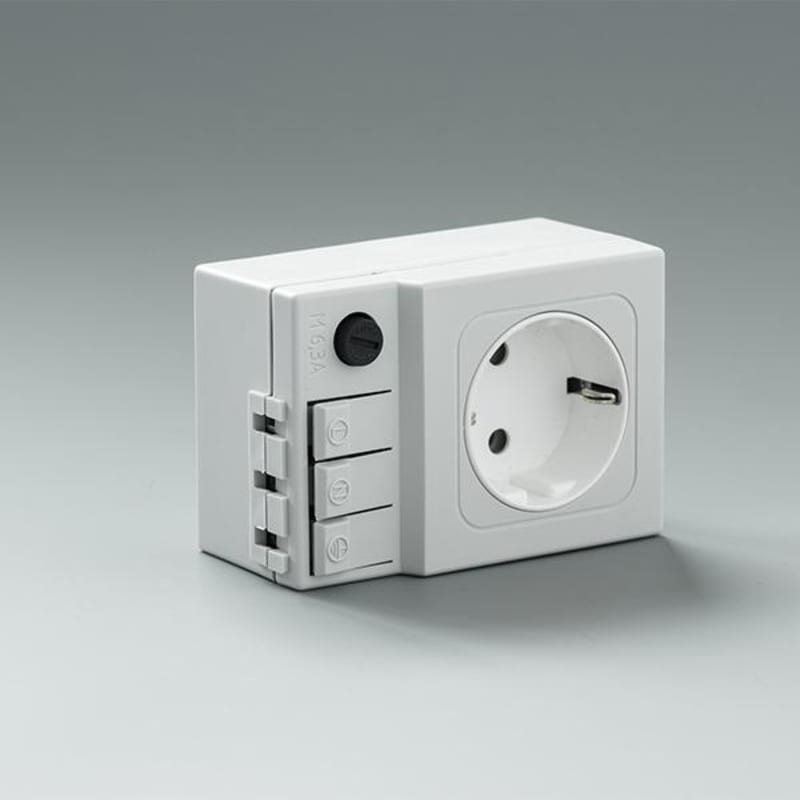 nVent HOFFMAN LPS10 Socket with fuse, DIN rail mounting, plastic UL approved