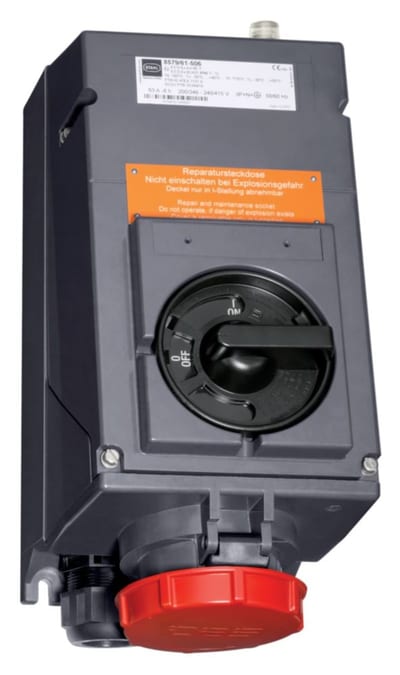 Maintenance socket 63 A Red 6H