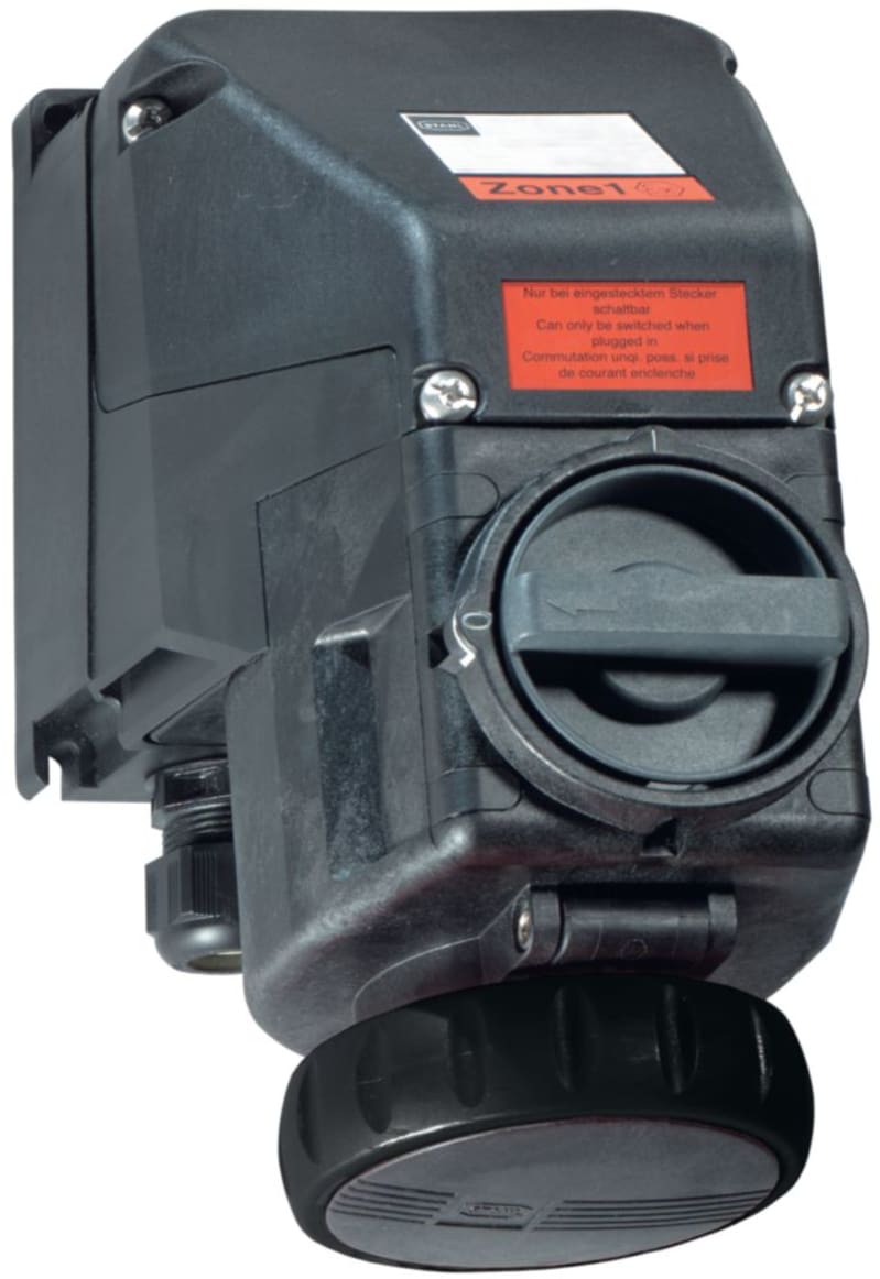 Wall-mounted socket outlet 16 A Black 7H (273899)