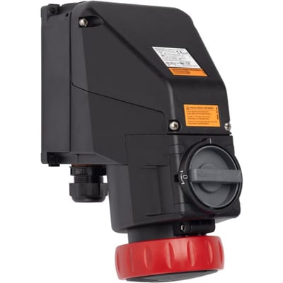 Wall-mounted socket outlet 32 A Red 6H (276178)