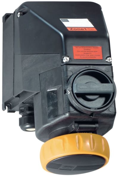 Wall-mounted socket outlet 32 A Yellow 4H