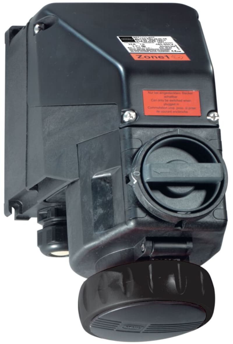 Wall-mounted socket outlet 32 A Black 5H (276192)
