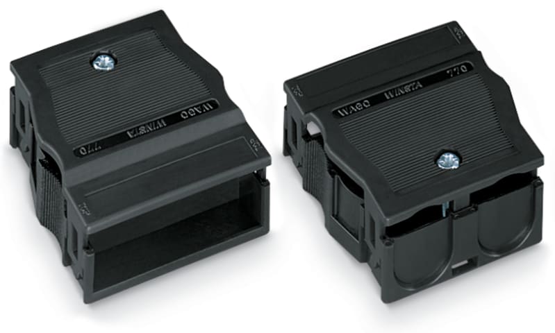 Strain relief housing; 4-Pole; for 2 cables; 9.0 … 13.0 mm; 55 mm; black (770-504)