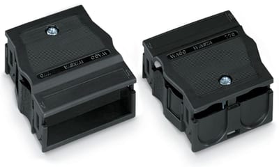 Strain relief housing; 4-Pole; for 2 cables; 9.0 … 13.0 mm; 55 mm; black