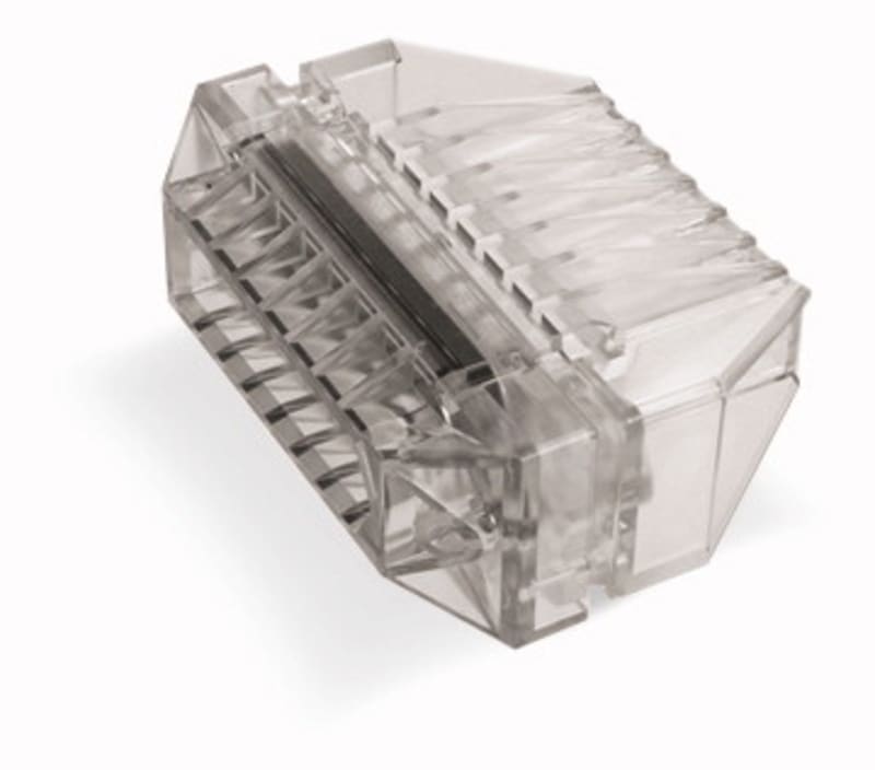 Flat cable end cover; 5-Pole; for flat cable 16 mm²; Plastic (897-1650)