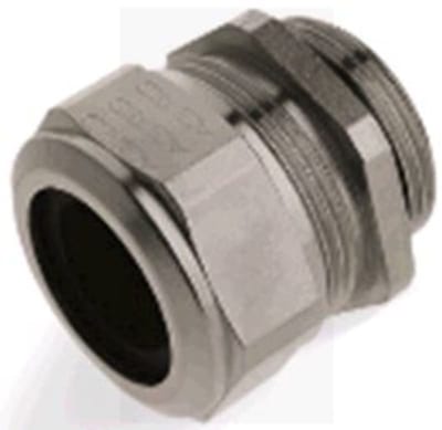 Cable fitting; M25 x 1.5 with O-ring; Brass; silver-colored